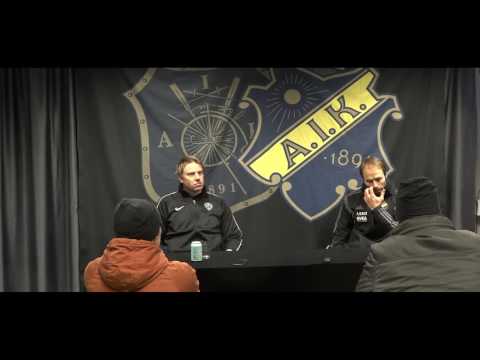Presskonferens efter Falkenberg hemma Svenska Cupen