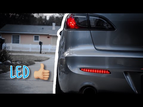 LED Smoked Reflectors Install on my MAZDA3