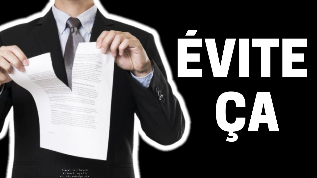RUPTURE CONVENTIONNELLE : FACILE à obtenir à chaque fois ? Je te dévoile LA méthode de négociation !