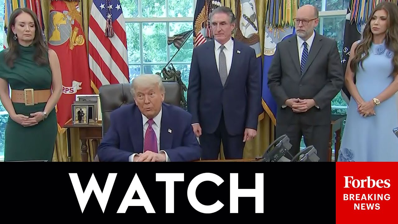 WATCH: President Trump Takes Reporters' Questions After Sending Marines To Los Angeles