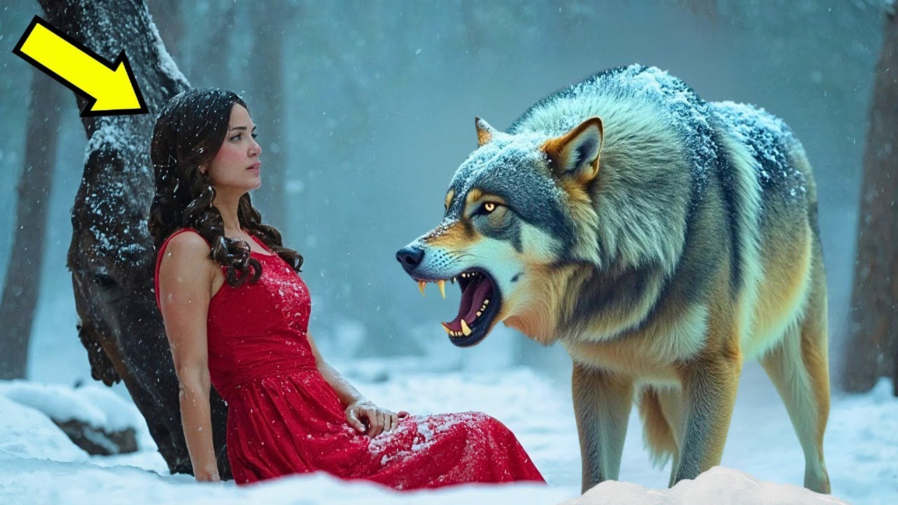 Ele a amarrou a uma árvore na floresta e foi embora… Mas a reação do lobo deixou todos em choque!