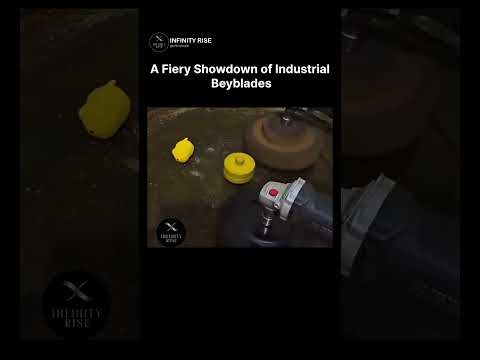 Industrial Beyblades Clash With Sparks ⚡🔥
