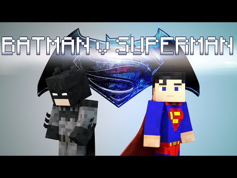 Minecraft Parody - BATMAN v SUPERMAN! - (Minecraft Animation)