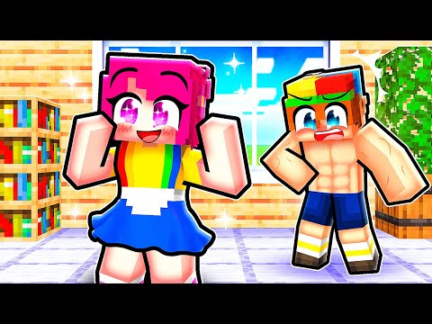 Wearing My FRIEND as a DRESS in Minecraft!