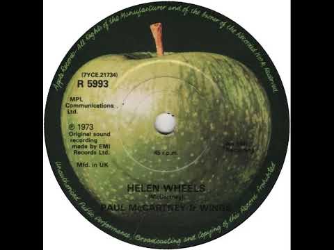 UK New Entry 1973 (212) Paul McCartney & Wings - Helen Wheels