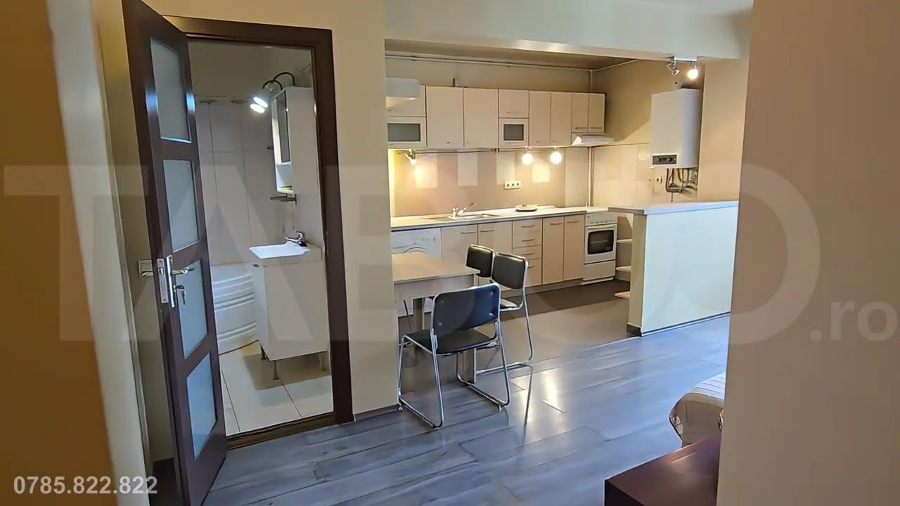 Apartament 2 camere etaj 3 mobilat utilat parcare lift Terezian Sibiu - Video