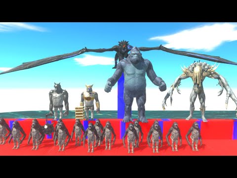 Infernals vs Pirate Primates vs Fantasy + Two BONUS - Animal Revolt Battle Simulator