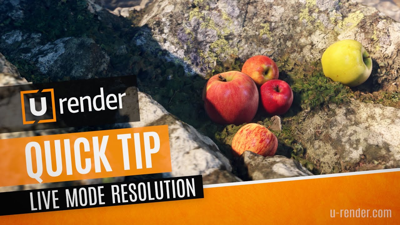 Live View Render Resolution - U-RENDER Quick Tip