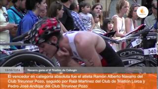 preview picture of video 'Navarro gana el VI Triatlón de Cehegín'