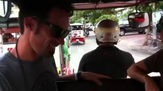 Drive-by Water / Ice Fight in Phnom Penh