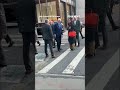 WATCH: Bill Clinton appears to nudge Hillary at busy NYC intersection #shorts
