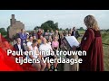 Paul en Linda trouwen tijdens de Nijmeegse Vierdaagse