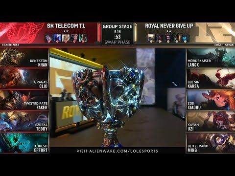 SKT vs RNG Highlights | Worlds Group Stage | Day 2