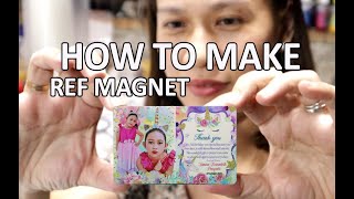 HOW TO MAKE REF MAGNET STEP BY STEP / DIY REF MAGNET /fridge magnet