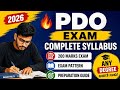 PDO Exam Syllabus 2026 200 Marks Exam Pattern Complete Syllabus Kannada