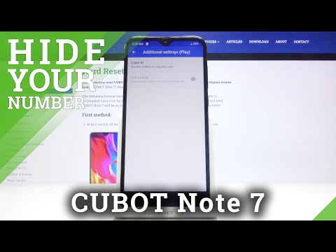 How to Hide Caller ID on CUBOT Note 7 – Make Phone Number Private