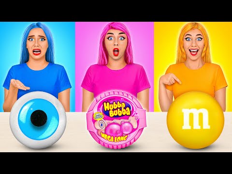 Jíme Pouze Jednu Barvu Jídla 24 Hodin Výzva #2 Multi DO Challenge