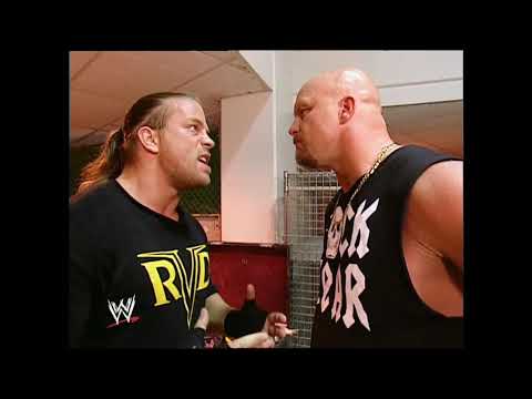 Mark Henry & Rodney Mack & Teddy Long & Stone Cold & Rob Van Dam Backstage Segment Raw 9-1-03