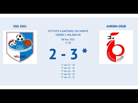 U18 - OSG 2001 vs Aurora OSGB - 08/11/2025 parte 2