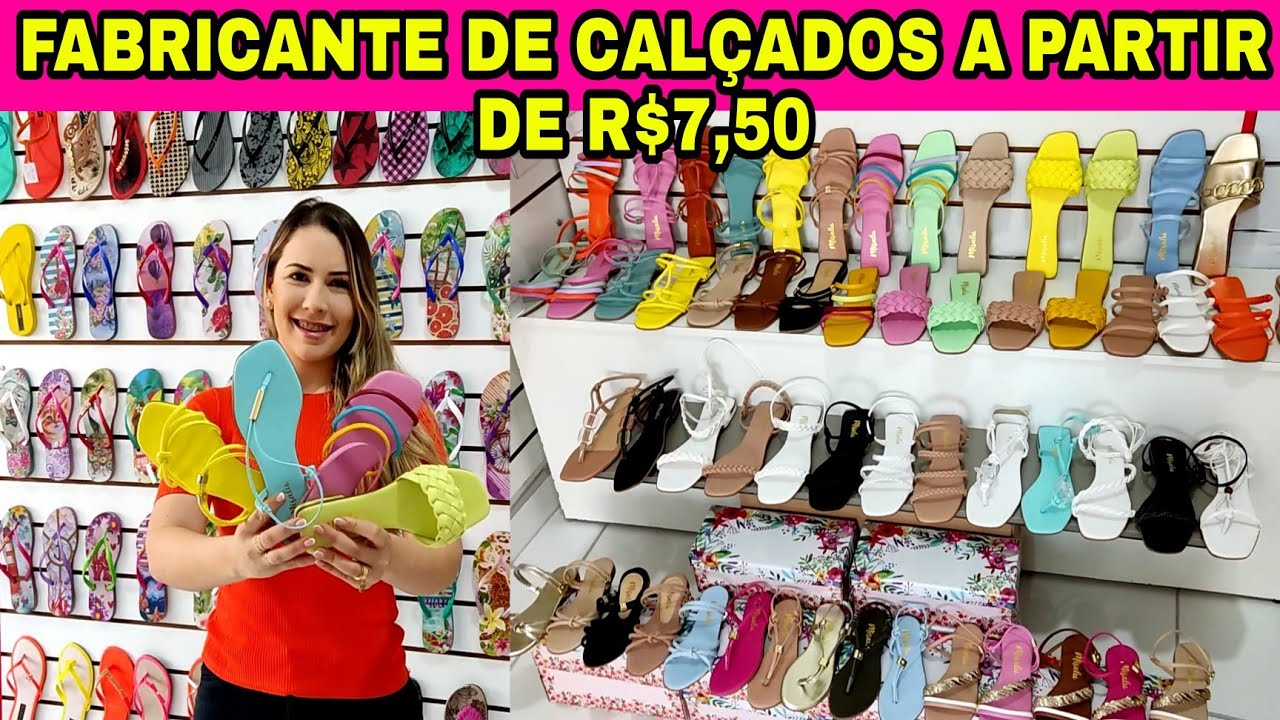 FABRICANTE DE CALÇADOS R$7,50 APENAS