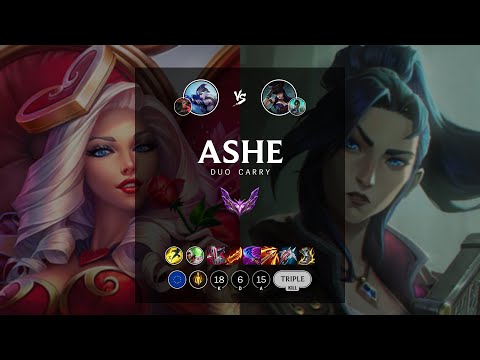 Ashe ADC vs Caitlyn - EUW Master Patch 12.18