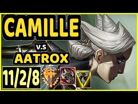 CAMILLE vs AATROX - 11/2/8 KDA TOP GAMEPLAY - EUW Ranked MASTER
