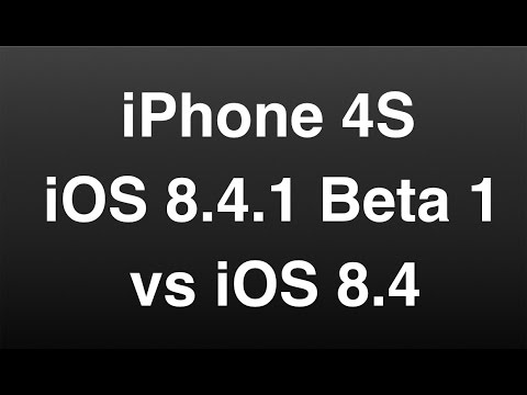 iOS 8.4.1 beta 1 vs iOS 8.4 on iPhone 4S