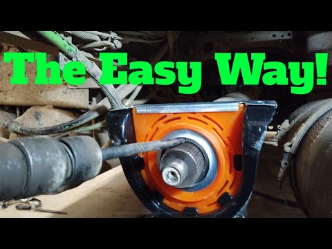 Semi Truck Carrier Bearing Install