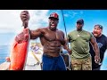 FISHING AT SEA | Big Boy + Chef Rush + Kali Muscle
