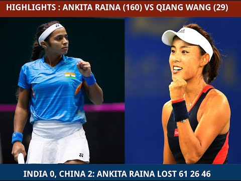 Fed Cup Dubai Highlights - Ankita Raina vs Qiang Wang