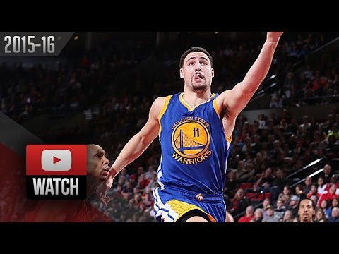 Klay Thompson Full Highlights at Trail Blazers (2016.01.08) - 36 Pts, GSW Feed