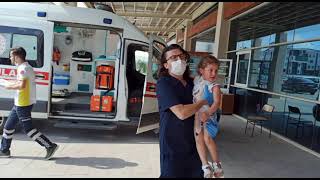 Seydişehir'de  Bir Garip  kazada  2  kişi  yaralandı