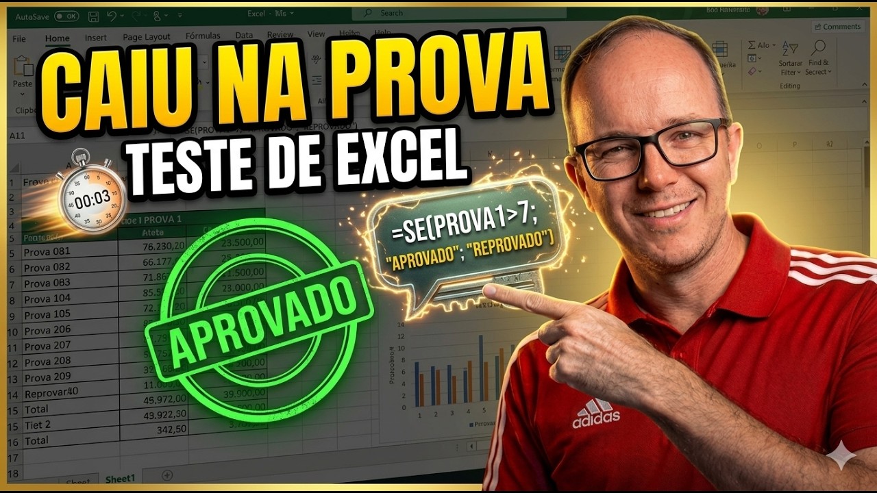 Teste para Entrevista de Emprego | Função SE no Excel