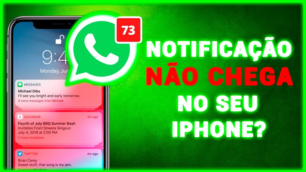 iPhone não recebe notificações WhastApp