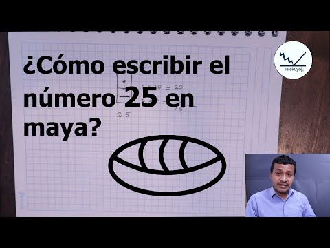 Part of a video titled ¿Cómo se escribe 25 en números mayas? - YouTube
