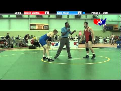 University Nat`ls FS  79 kg: Jordan Blanton vs. Tyler Koehn