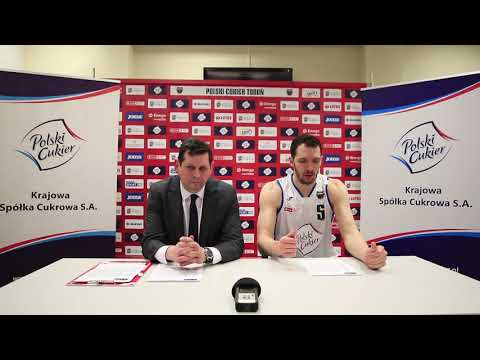 Konferencja po meczu Polski Cukier Toruń - Arged BMSlam Stal Ostrów Wielkopolski