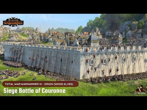 Total Warhammer 3 Cinematic Battle | GREENSKINS VS BRETONNIA : Siege Battle of Couronne