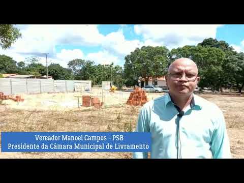 Vereador agradece início da construção do reservatório de água no Morro da Boa Vista, em Livramento
