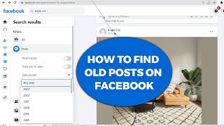 💥 How to find old posts on Facebook (Easy Method)