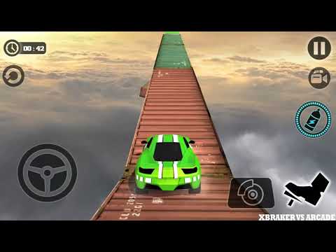Impossible Car Tracks 3D: Green Car Driving Amazing Stunts Map - Android GamePlay 2019