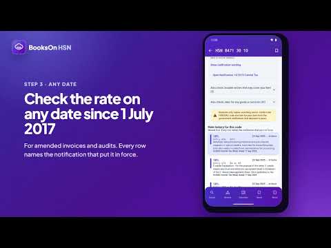 BooksOn HSN – GST Rate Finder video thumbnail