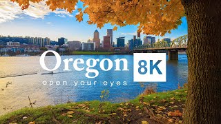 Oregon in 8K ULTRA HD - Most Beautiful State in USA  (60FPS)