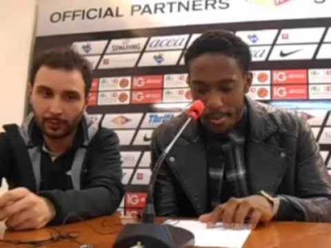 Acea Virtus Roma - NPC Rieti: Jamal Olaseware in sala stampa