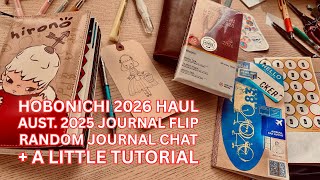 Hobonichi 2026 Haul | Aust. Journal Flip | Chat + Tutorial!