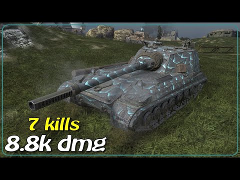Object 268/4 • 7 frags • 8.8k dmg • WoT Blitz