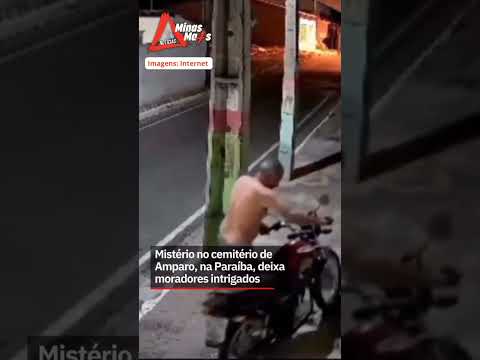 Câmera de segurança grava coisa estranha em muro de cemitério de Amparo-Paraiba