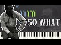 Miles Davis So What Solo Jazz Piano Synthesia