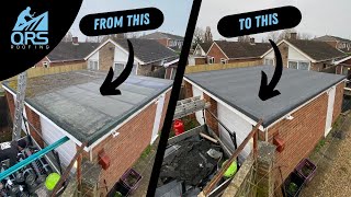 DOUBLE GARAGE FLAT ROOF REPLACEMENT IN UNDER TWO MINUTES!!