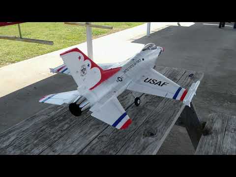 Alan's Eflite 70mm F-16 Thunderbird Afterburner Mod